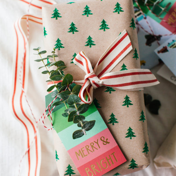 Holiday Gift Wrapping with Eucalyptus